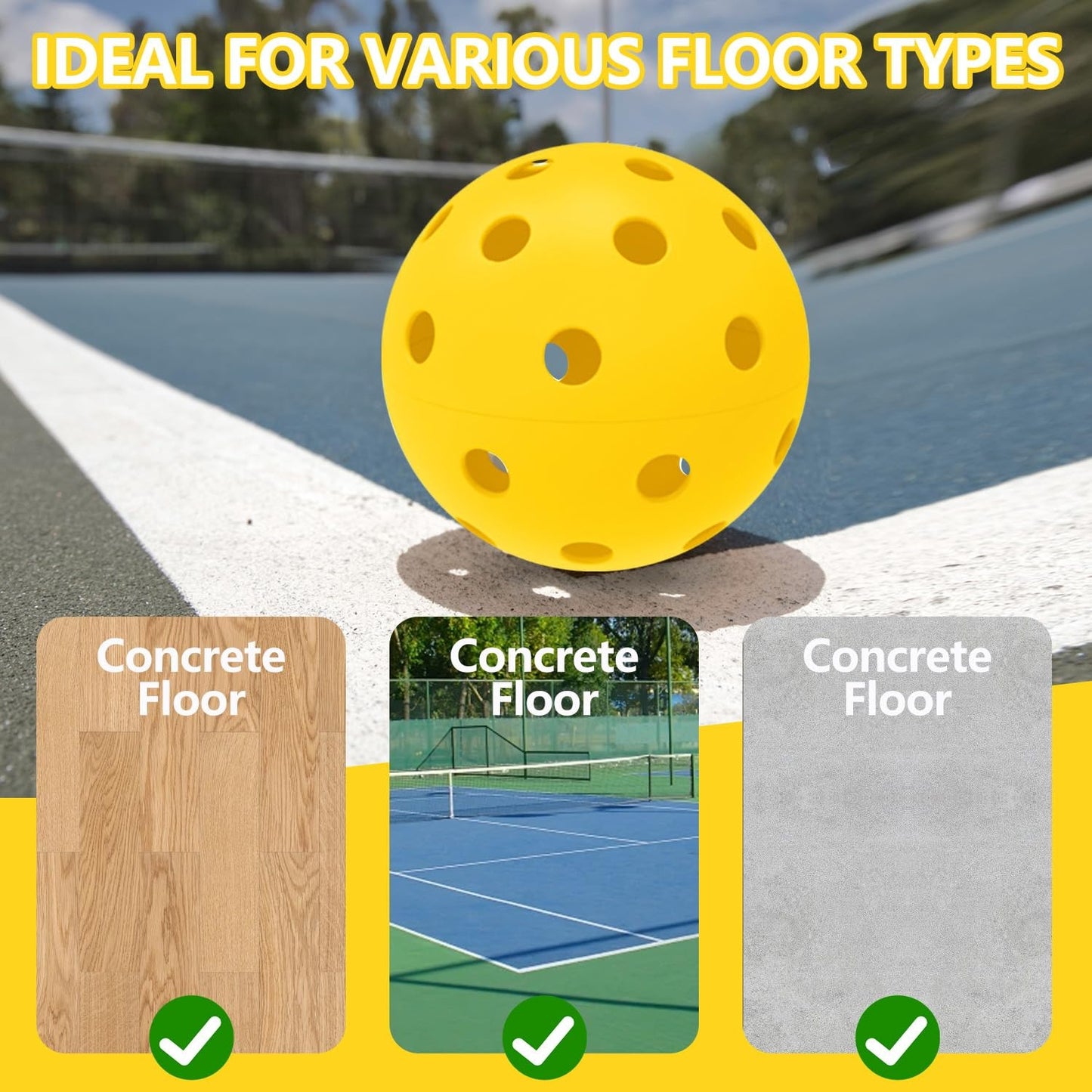 Spunspon 12 Pack Pickleball Ball