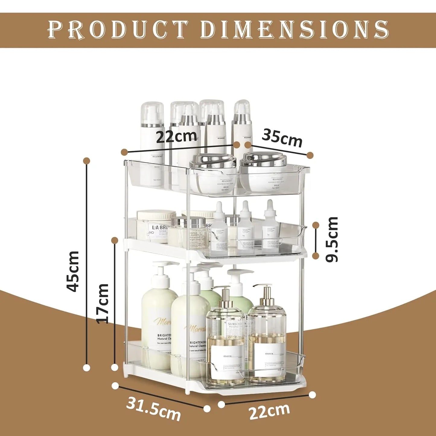 Shelf Organizer 2 Tier=8