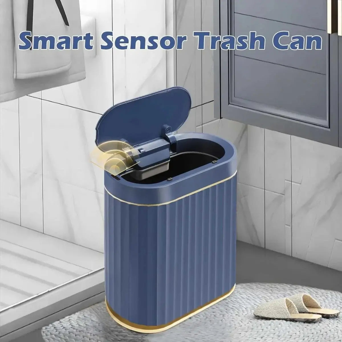 2 Gallon Touchless Trash Can-Smart & Hygienic (Set of 1)