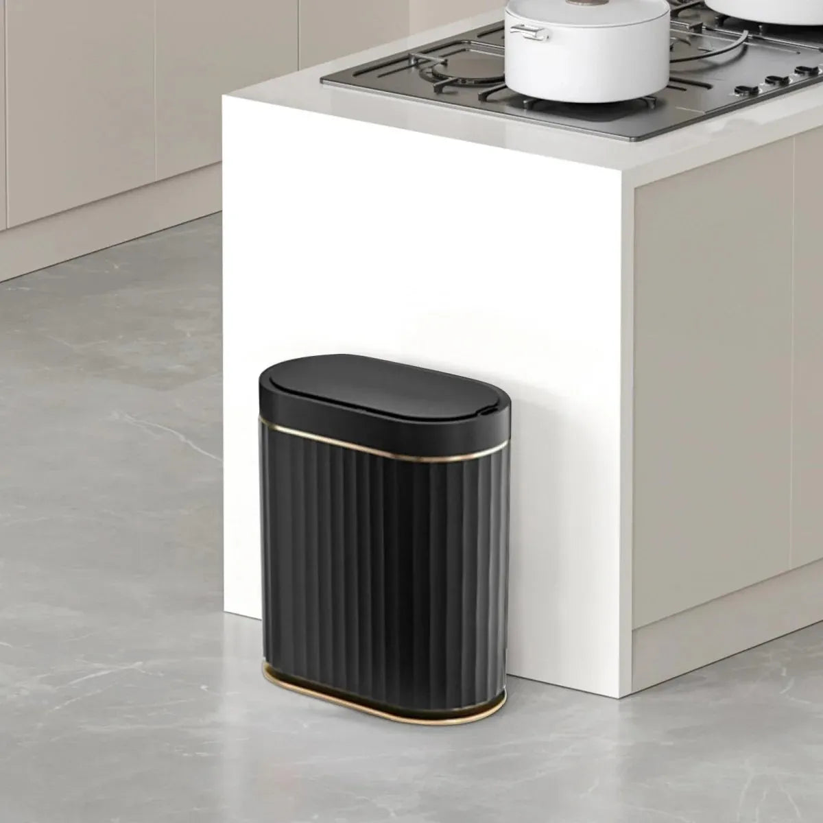 2 Gallon Touchless Trash Can-Smart & Hygienic (Set of 1)