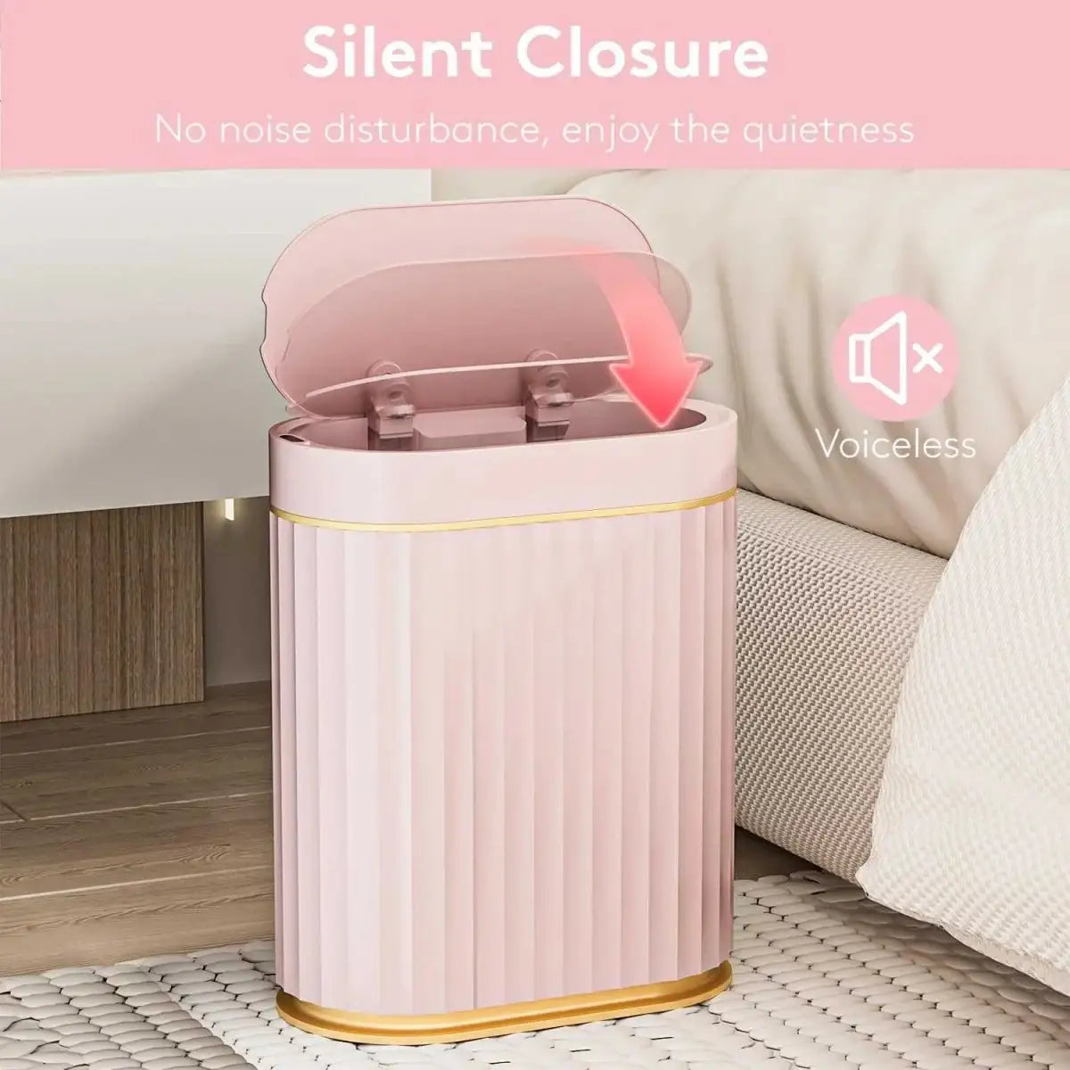 2 Gallon Touchless Trash Can-Smart & Hygienic (Set of 1)