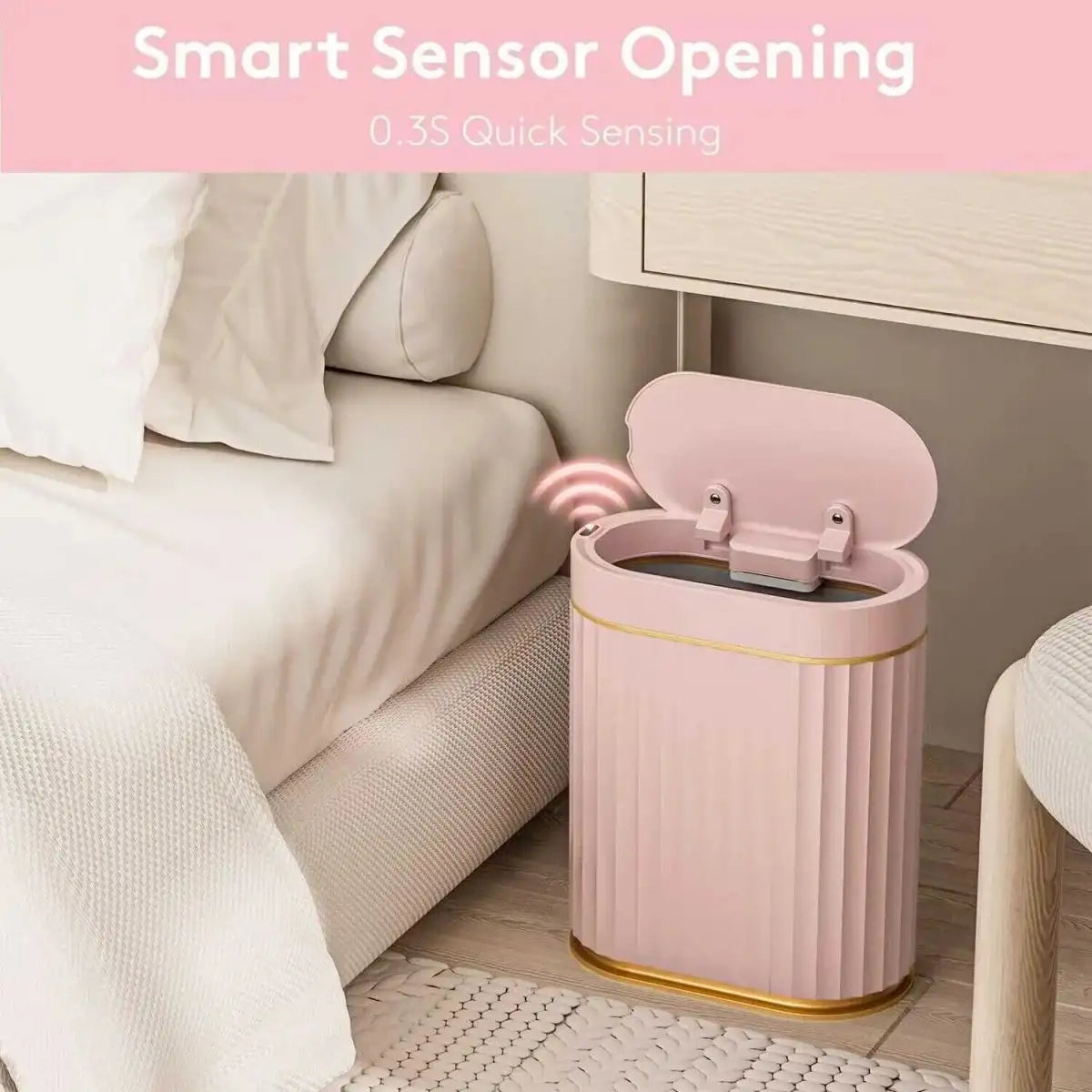 2 Gallon Touchless Trash Can-Smart & Hygienic (Set of 1)