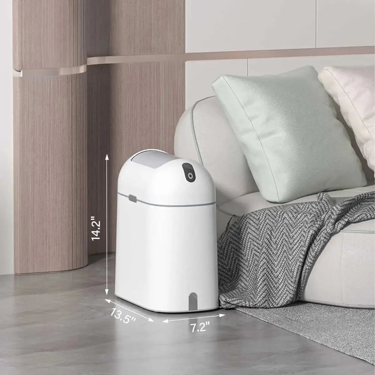 2.5 Gallon Touchless Trash Can-Smart Waste Bin (Set of 1)
