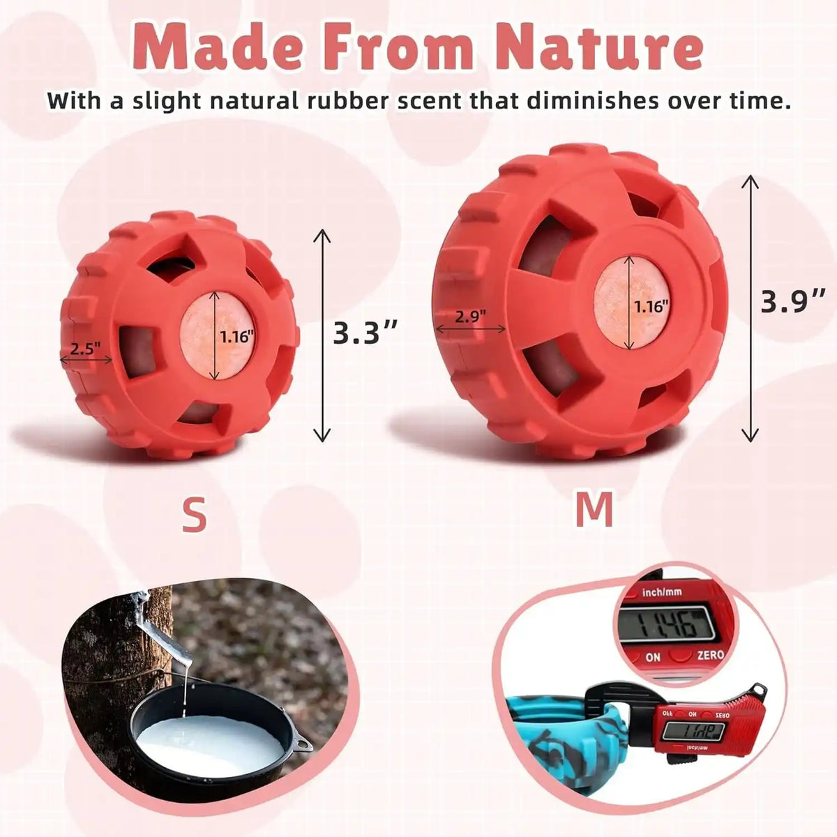 4-in-1 Dog Treat Puzzle Ball Toy – Frozen Treat Dispenser & Chew Toy for Small & Medium Dogs
