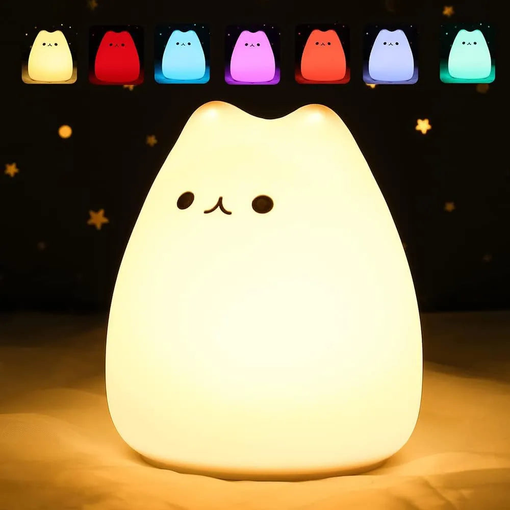 GLOWSERIES Kitty Night Lamp for Kids