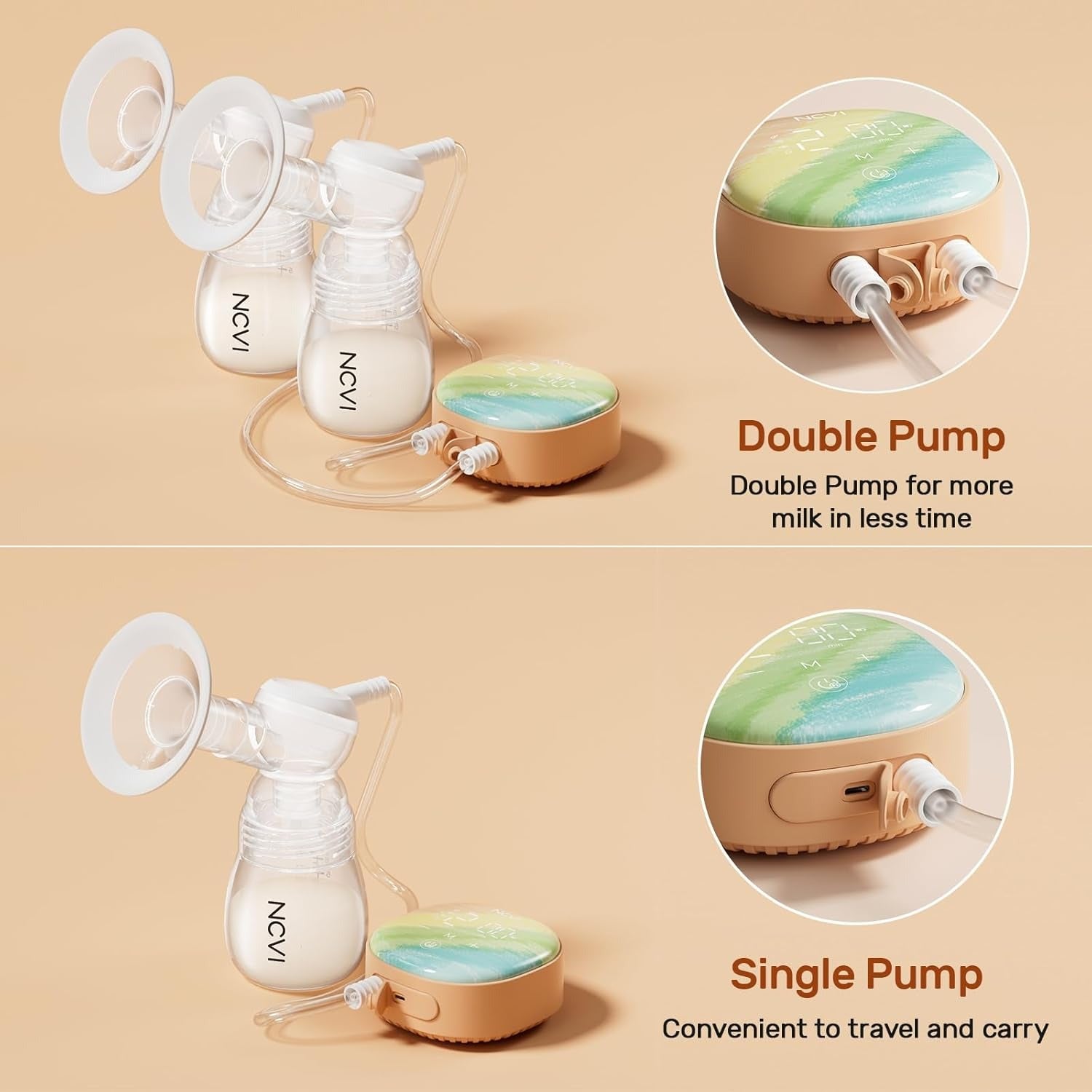 NCVI Double Electric Breast Pump3