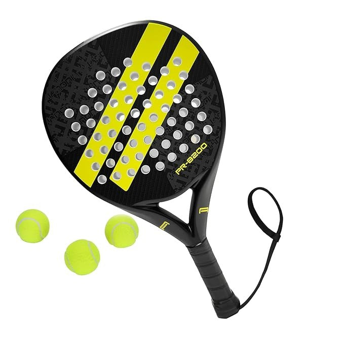 Paddle Tennis Racket Carbon Fiber yellow