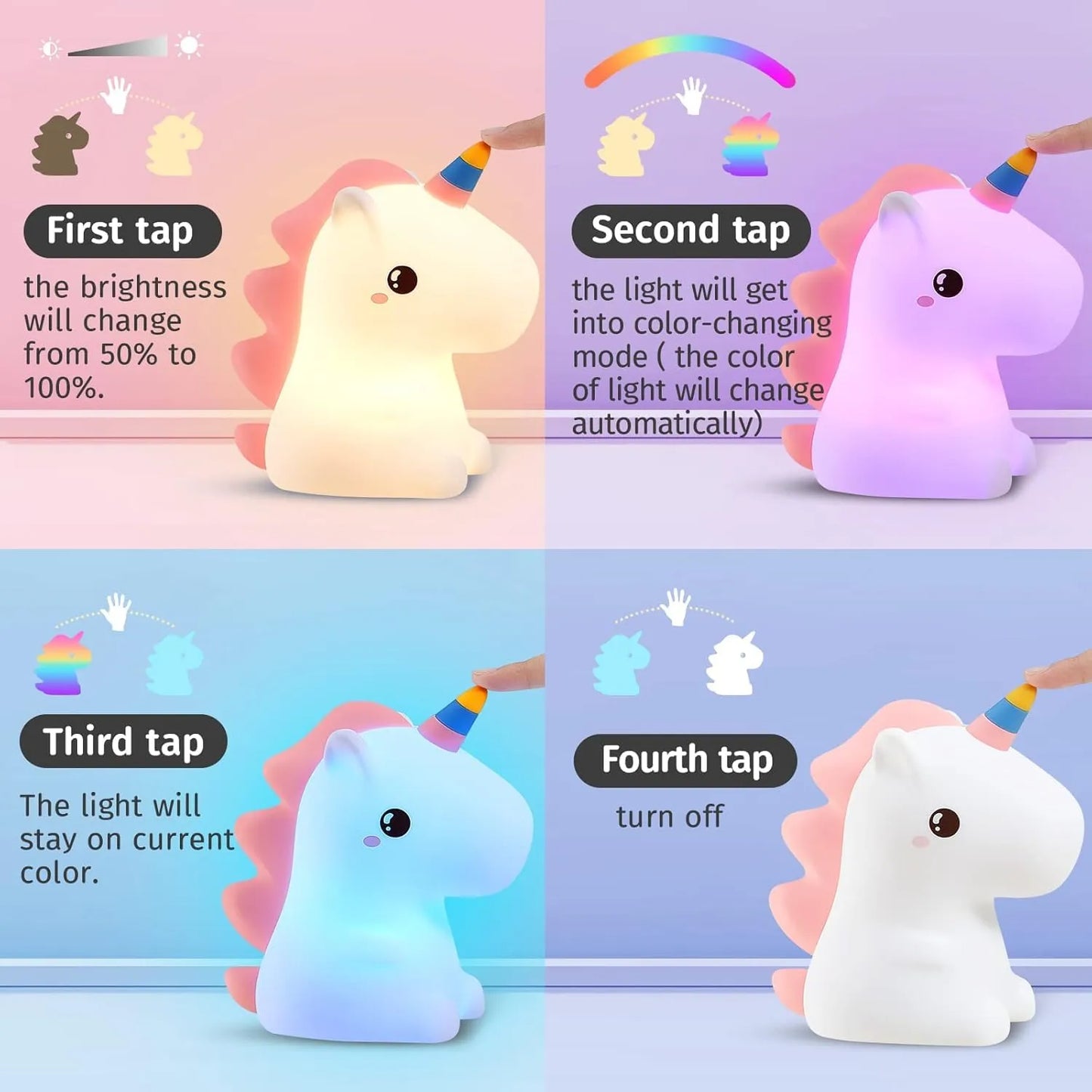Cute Unicorn Night Light1