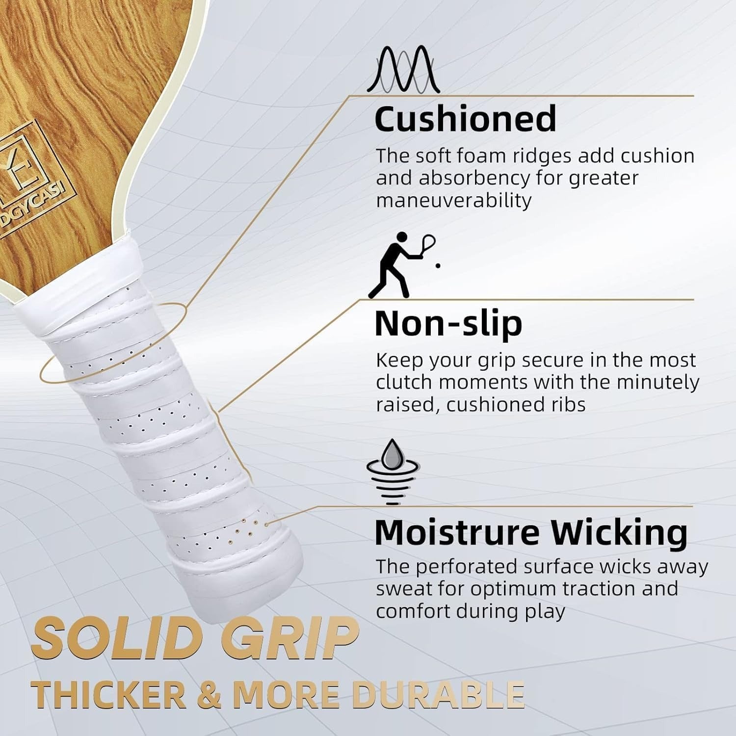 Pickleball Paddles Set of 2(Wood Grain)4