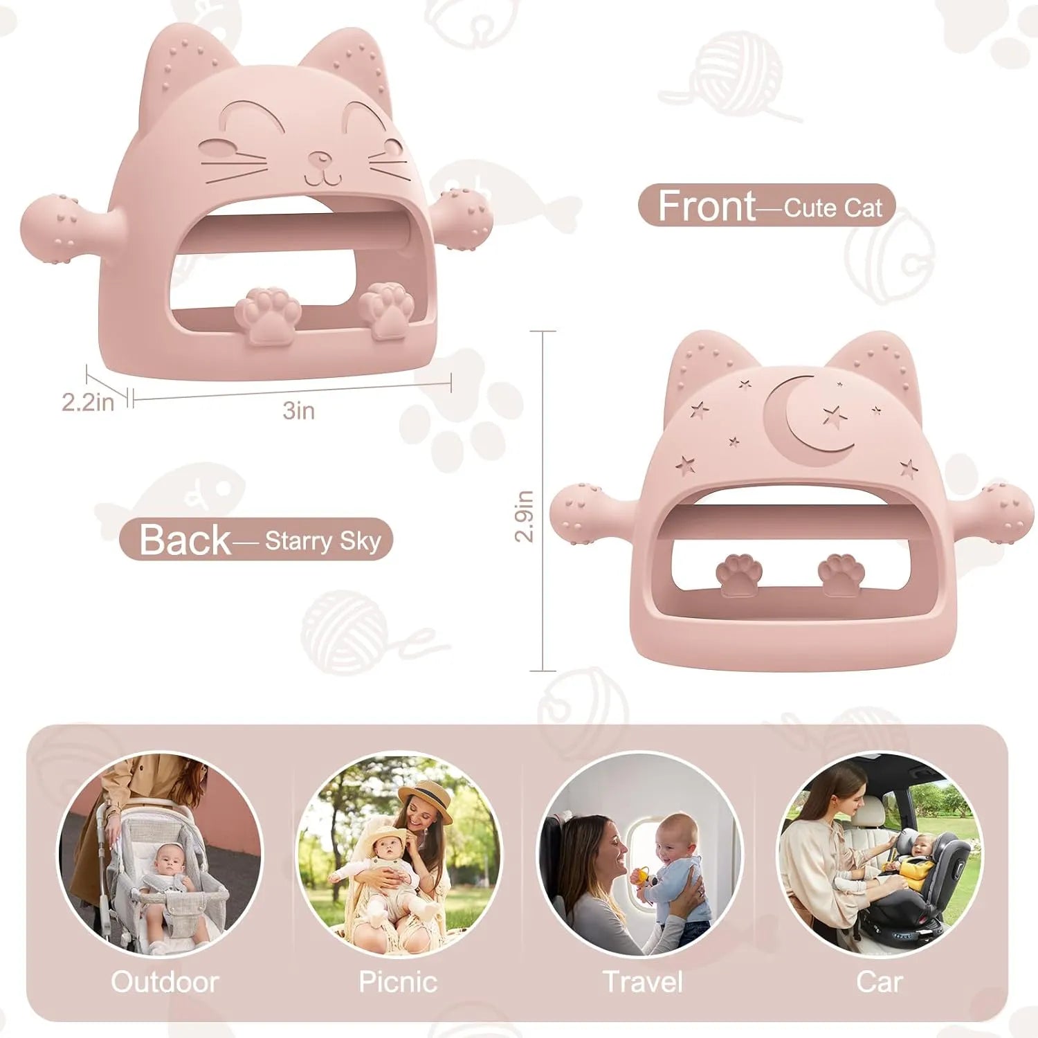 YomauiYee Baby Teething Toys 0-6 Months