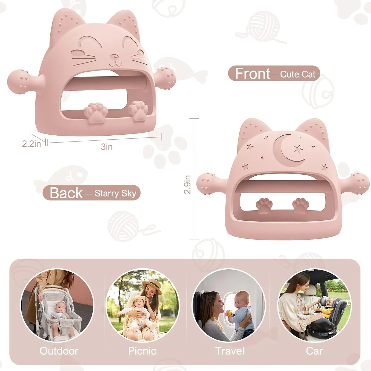 YomauiYee Baby Teething Toys 0-6 Months