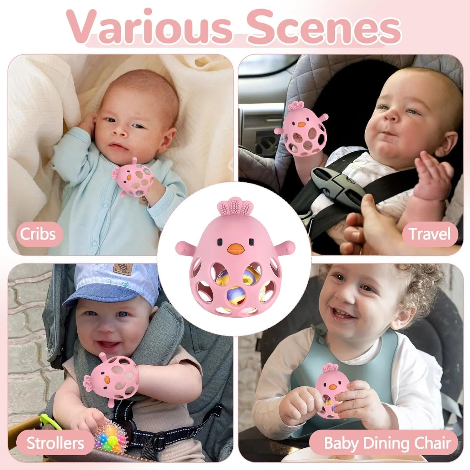 Baby Teething Chick Toy70