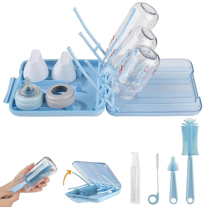 6 in 1 Baby Bottle Cleaner Set blue