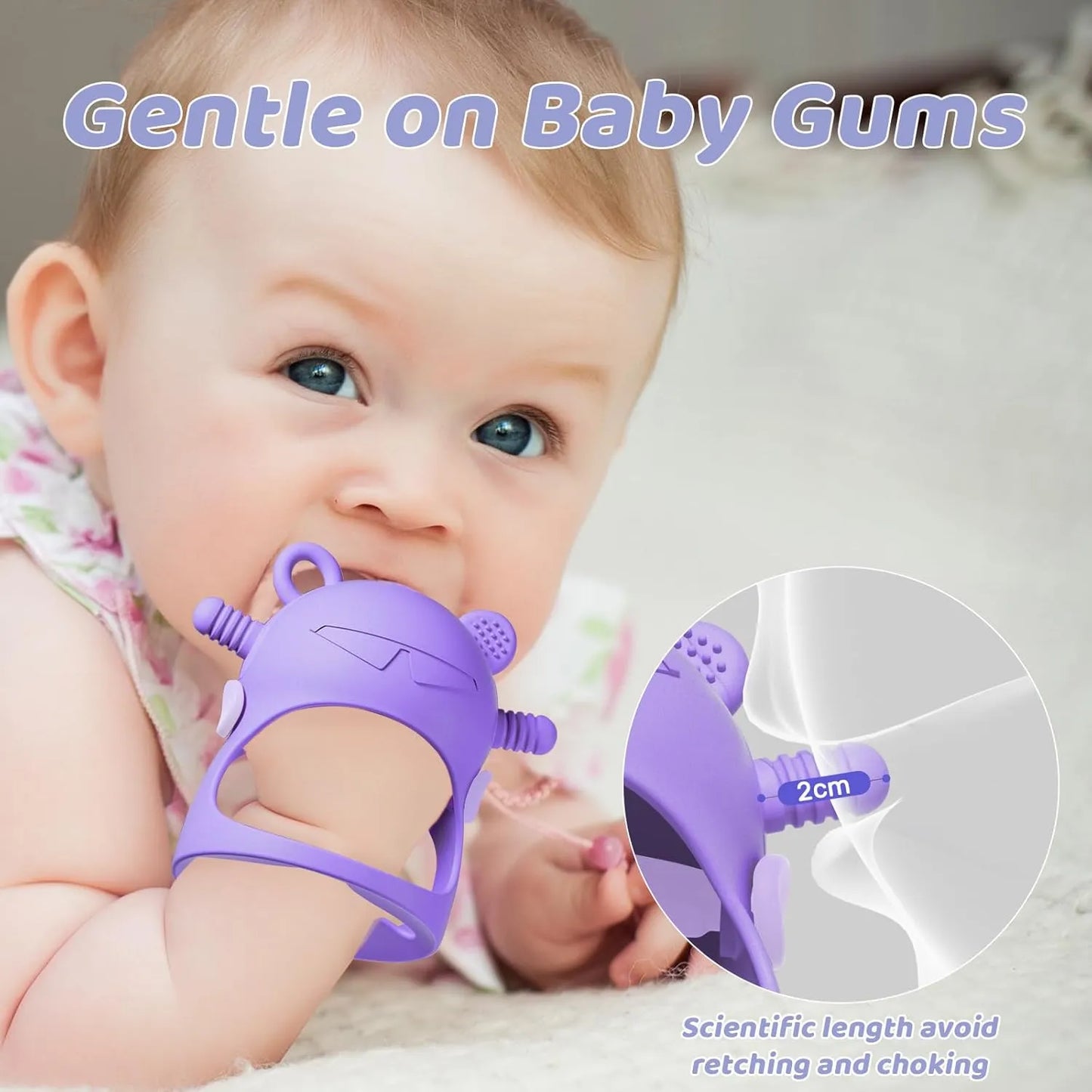 NCVI Baby Easter Silicone Teether Hand Grip for 0-6 Months1