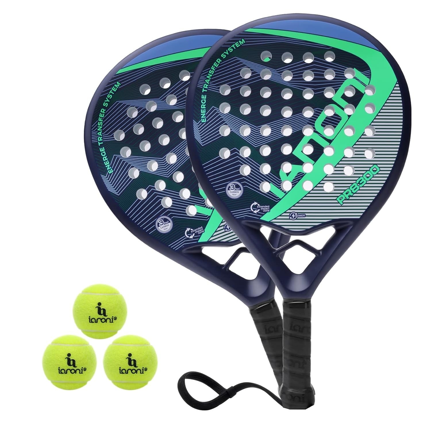 Paddle Tennis Racket Carbon Fiber blue