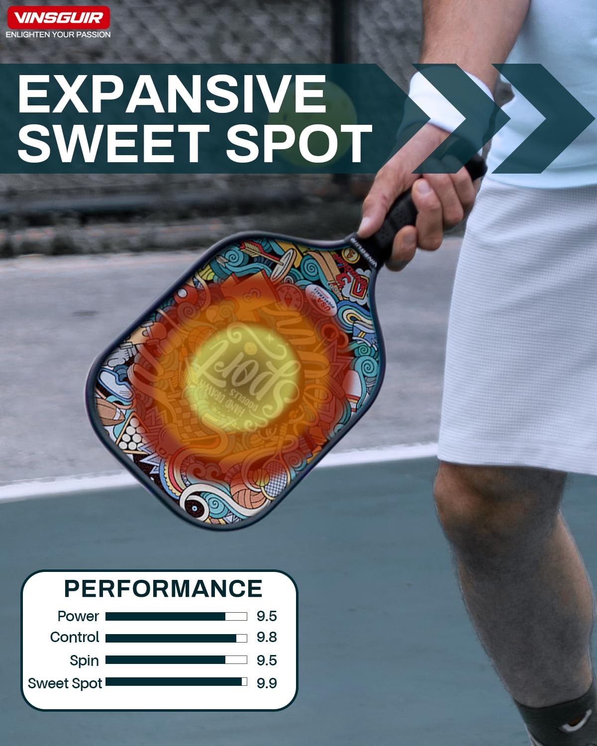 Vinsguir Pickleball Paddle3