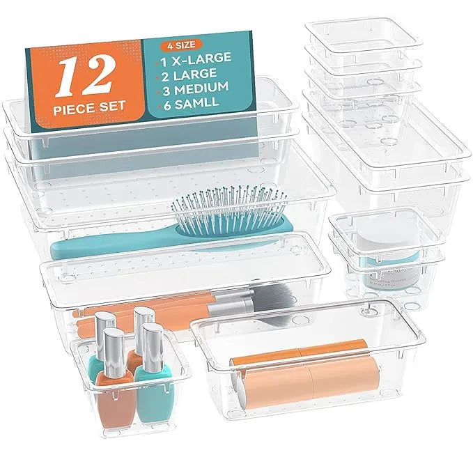 ElegantArray 12-Piece Drawer Organizer Set1