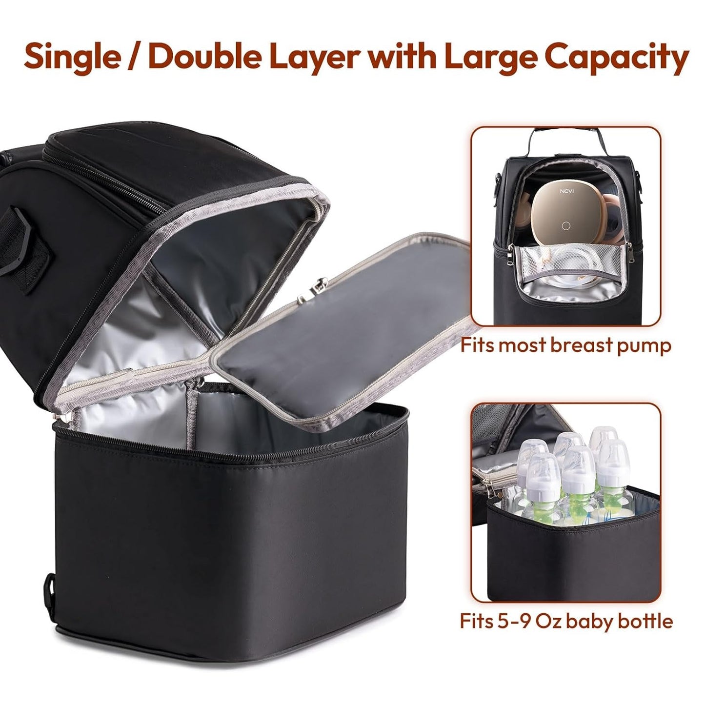 Breastmilk Cooler Bag with Ice 2
