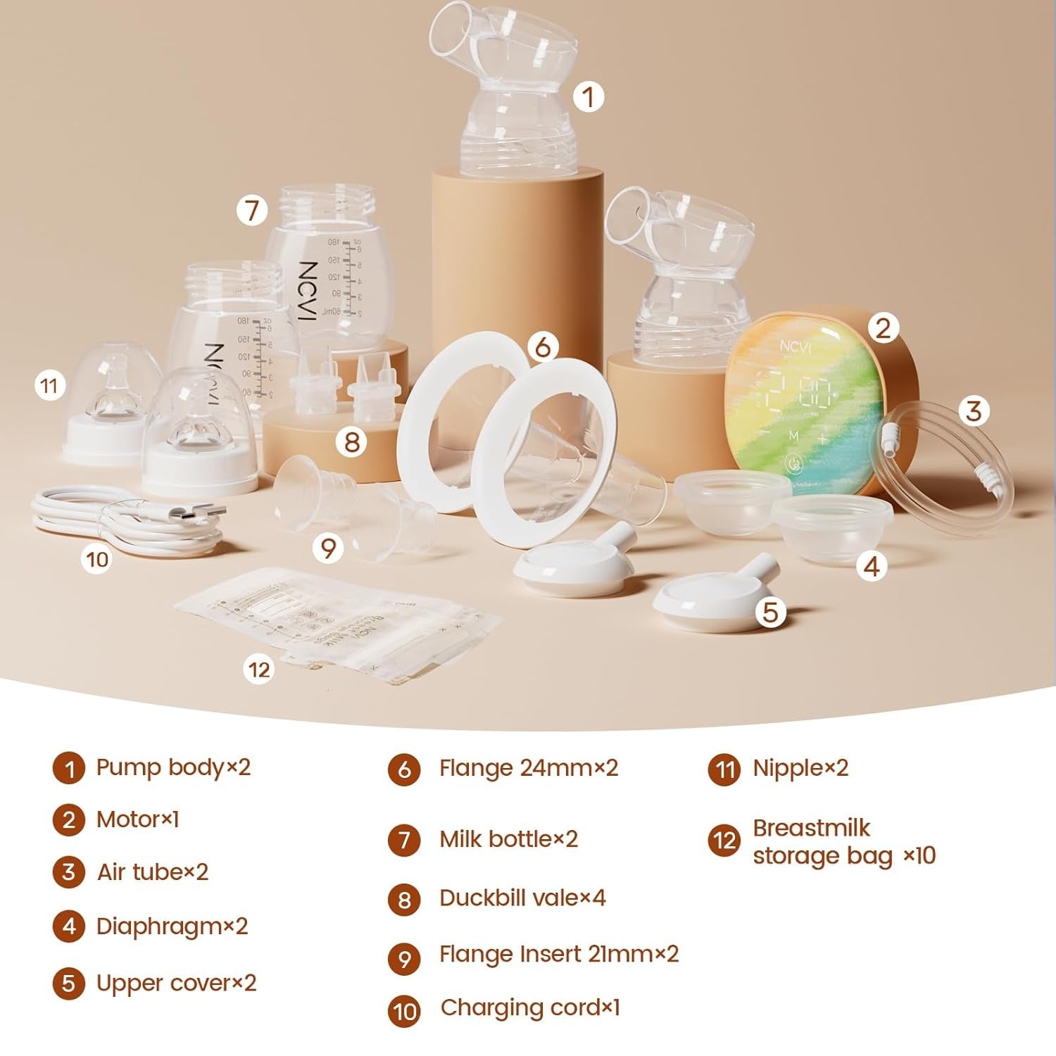 NCVI Double Electric Breast Pump4