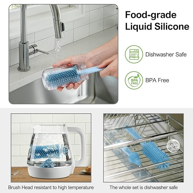 6 in 1 Baby Bottle Cleaner Set blue5