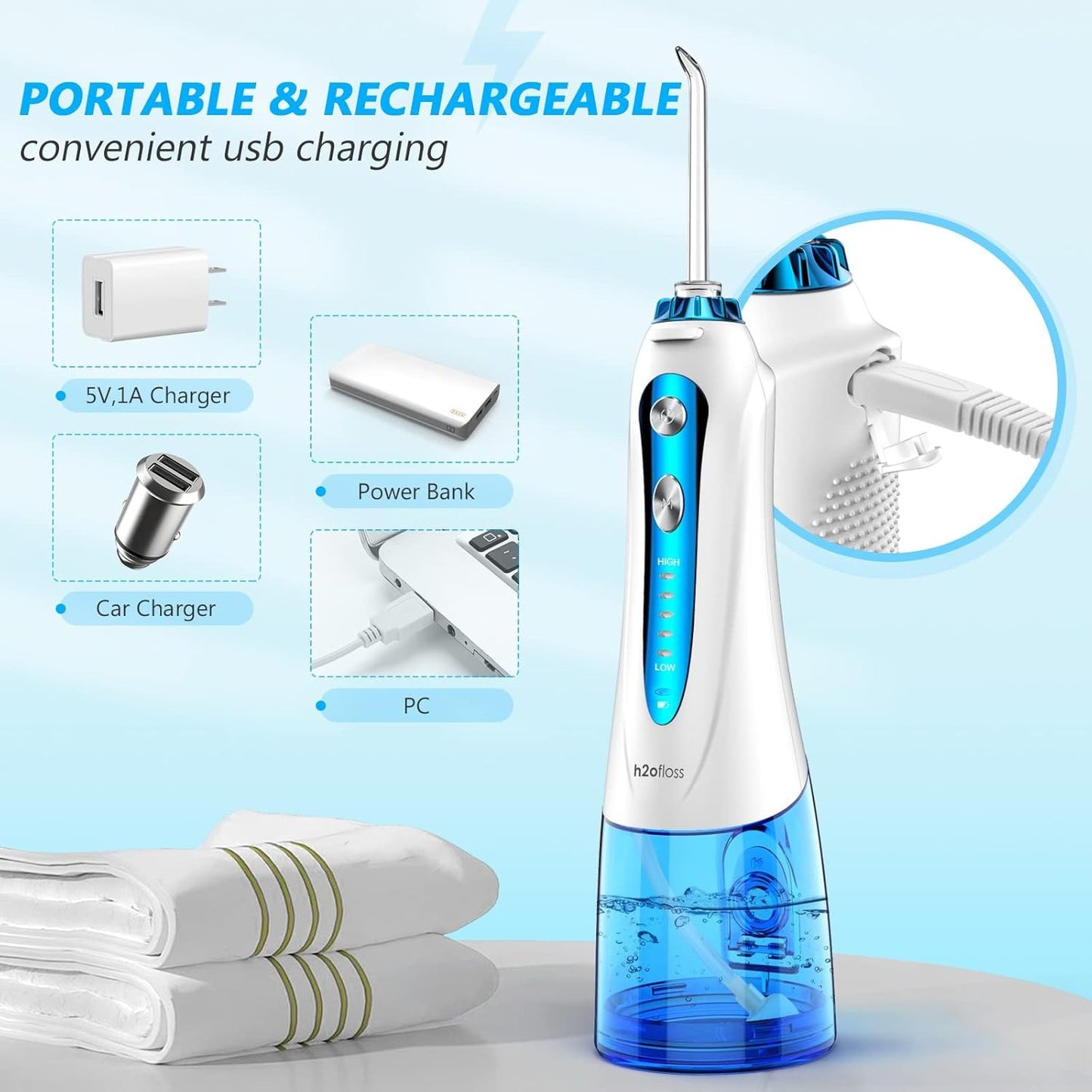 H2ofloss Cordless Water Dental Flosser9