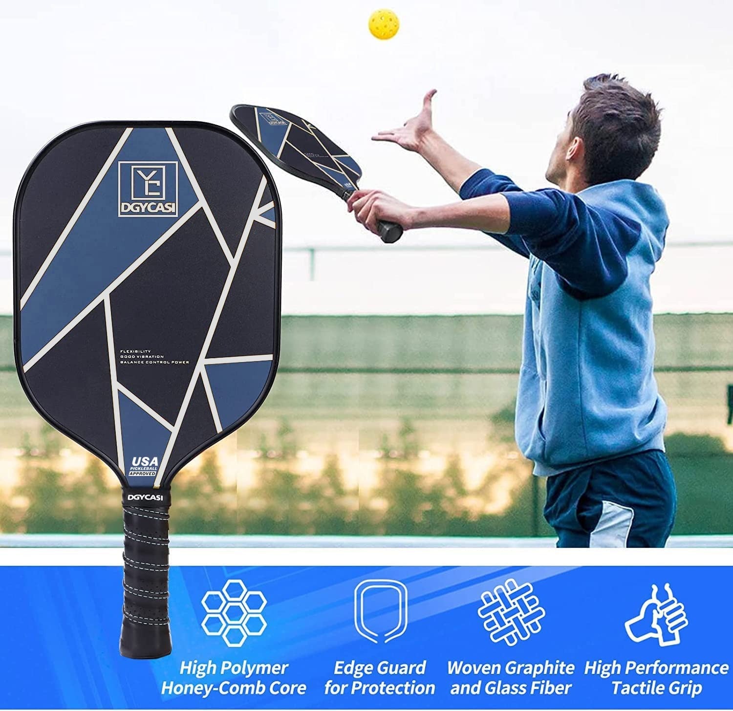 YC DGYCASI Pickleball Paddles Set of 26
