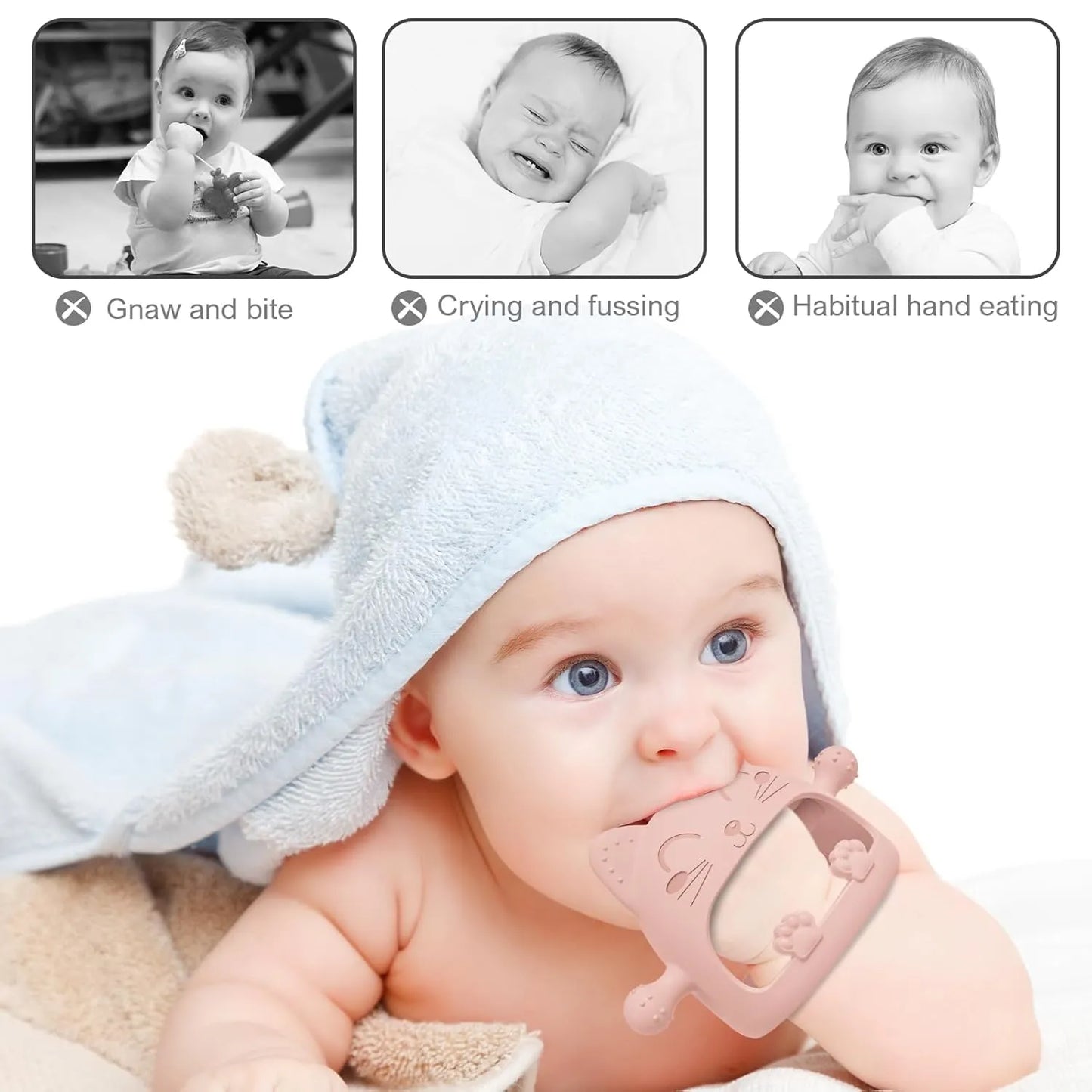 YomauiYee Baby Teething Toys 0-6 Months4