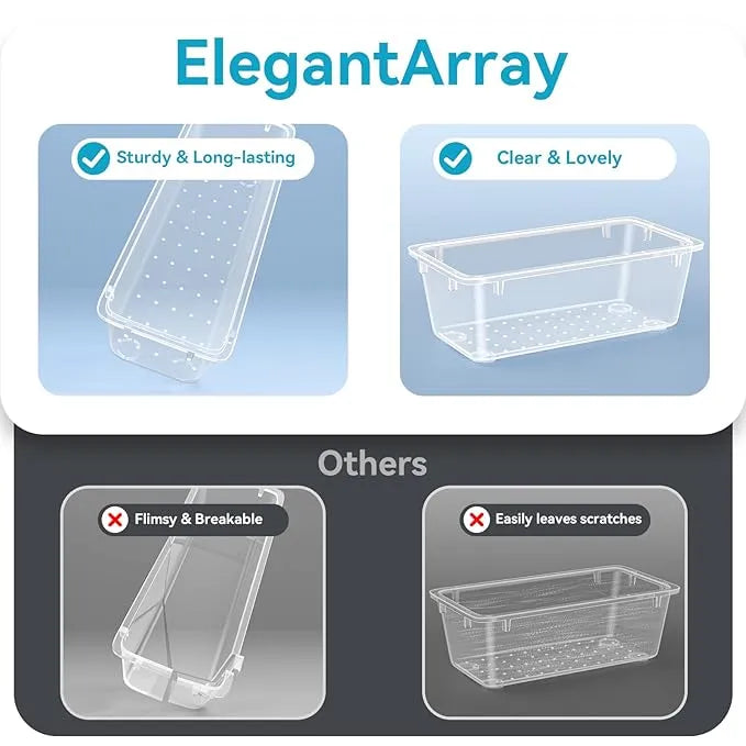 ElegantArray 12-Piece Drawer Organizer Set5