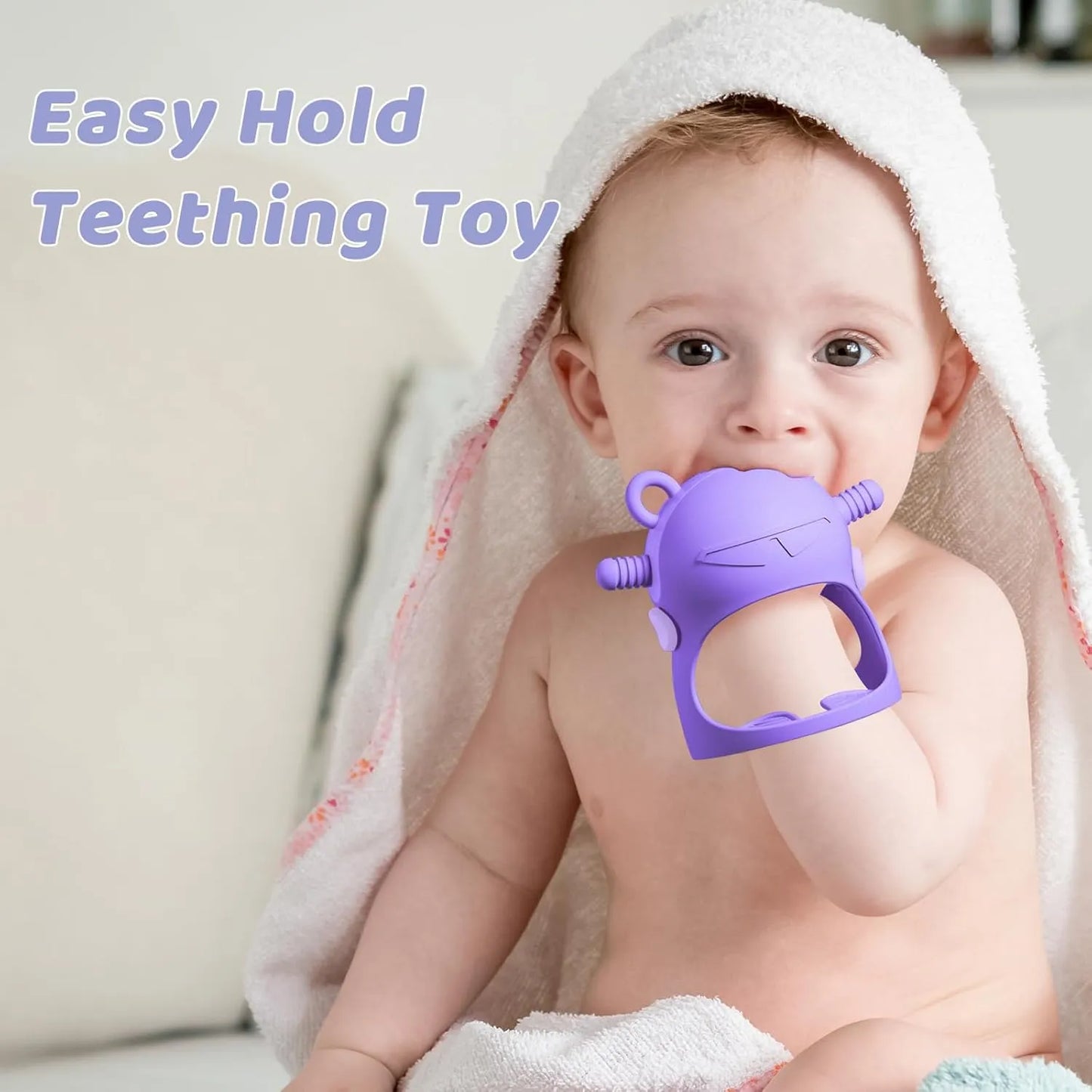 NCVI Baby Easter Silicone Teether Hand Grip for 0-6 Months754