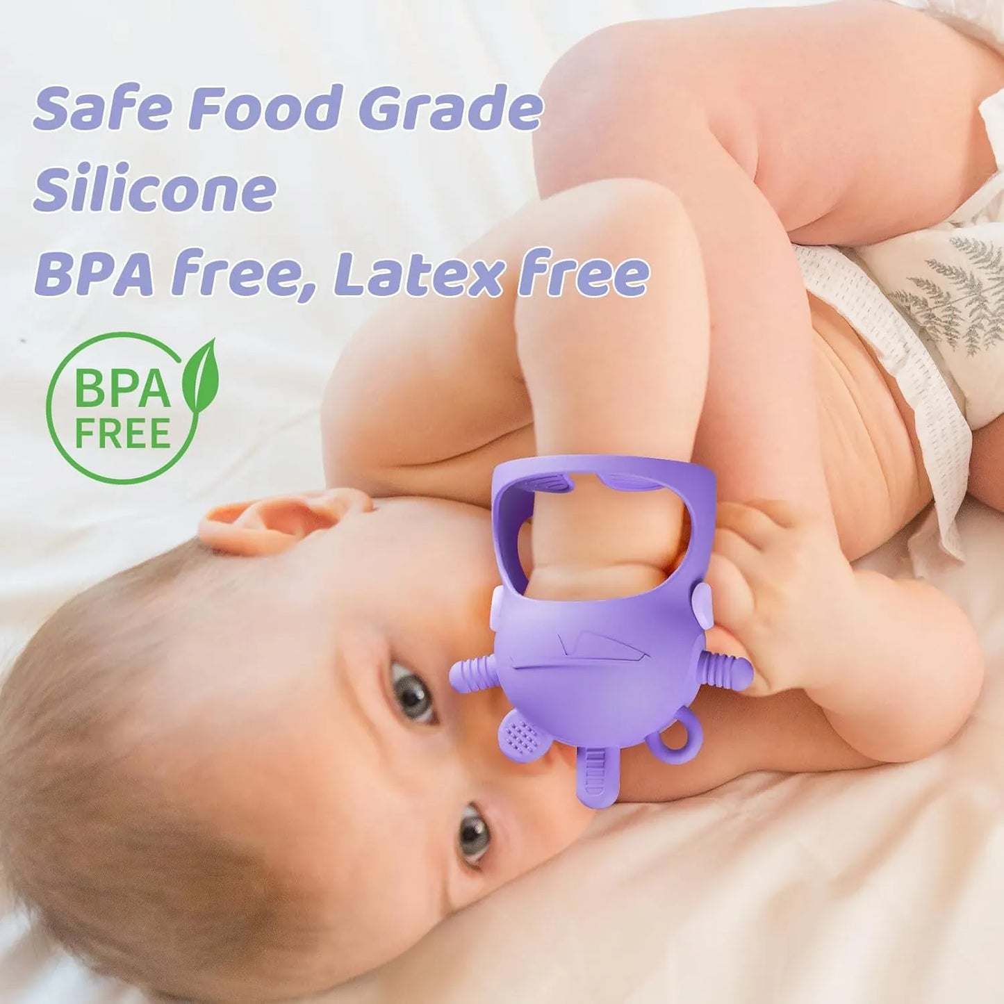 NCVI Baby Easter Silicone Teether Hand Grip for 0-6 Months71