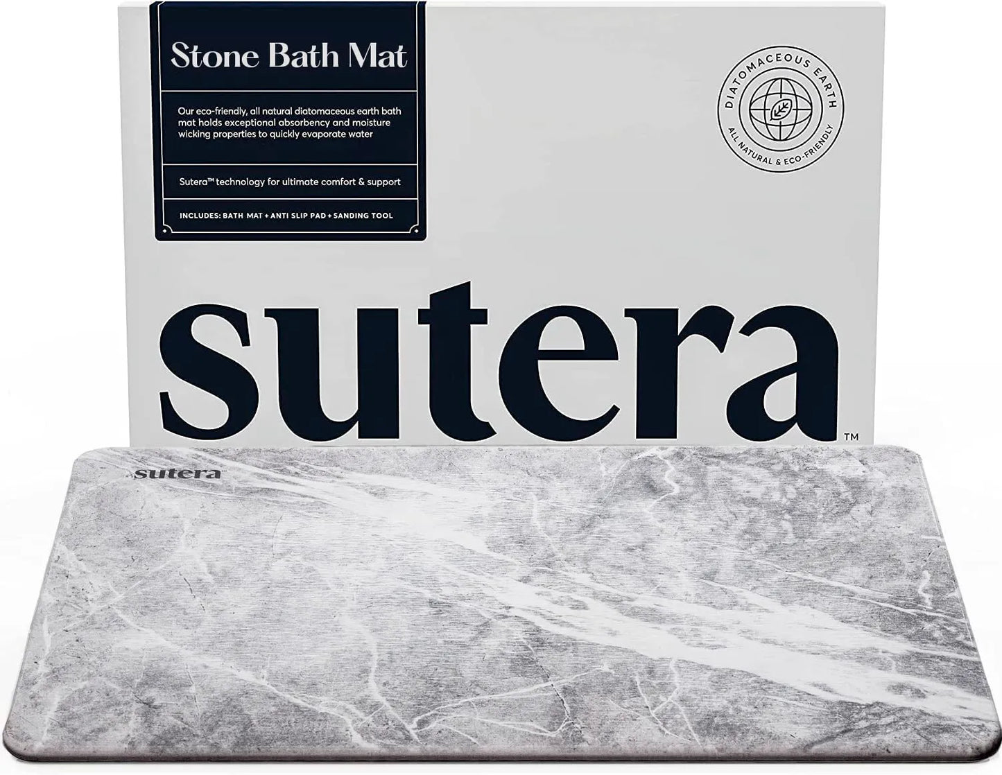 SUTERA Rubber- Stone Bath Mat
