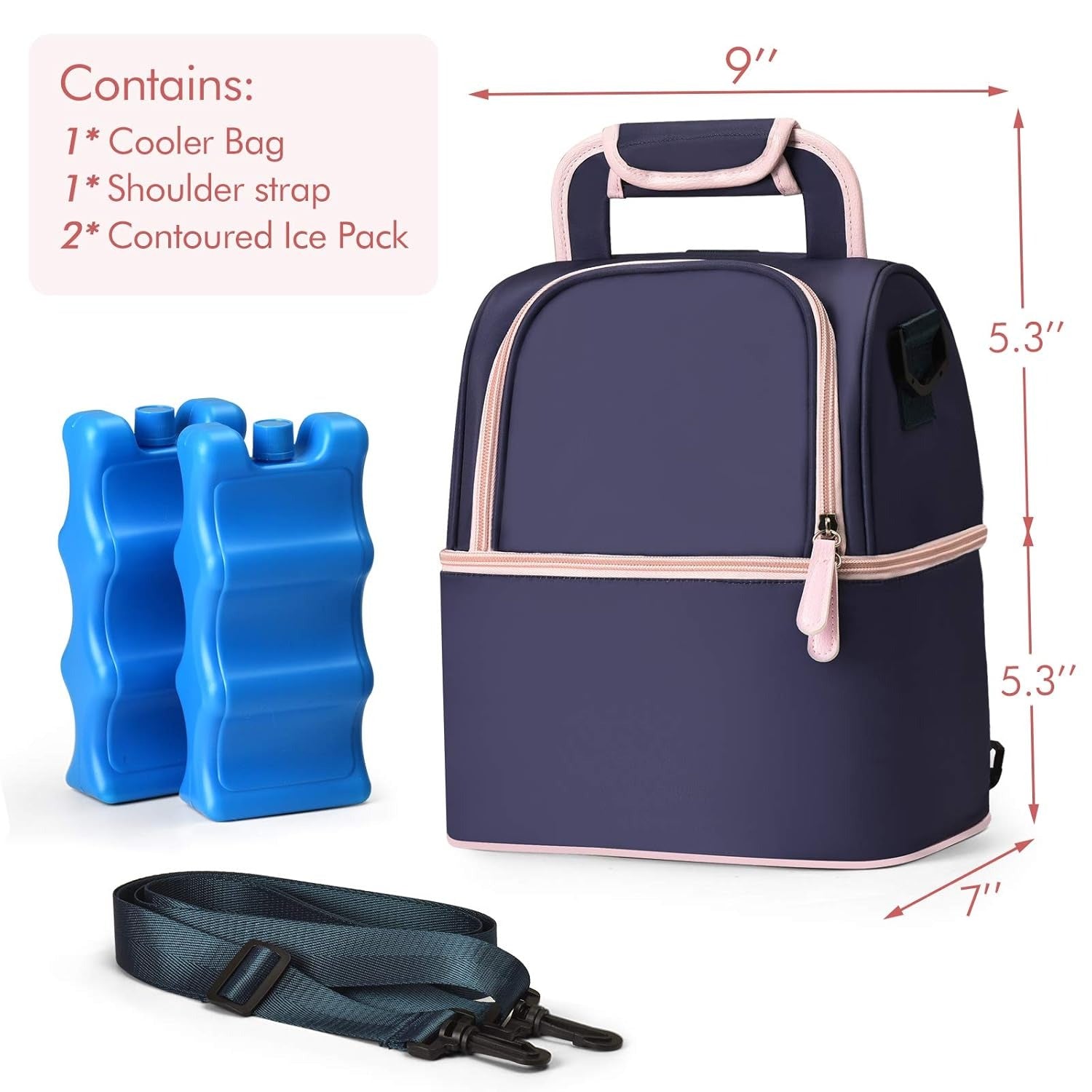 Nursing Mother Breast Pump Bag Backpack (Purple)46