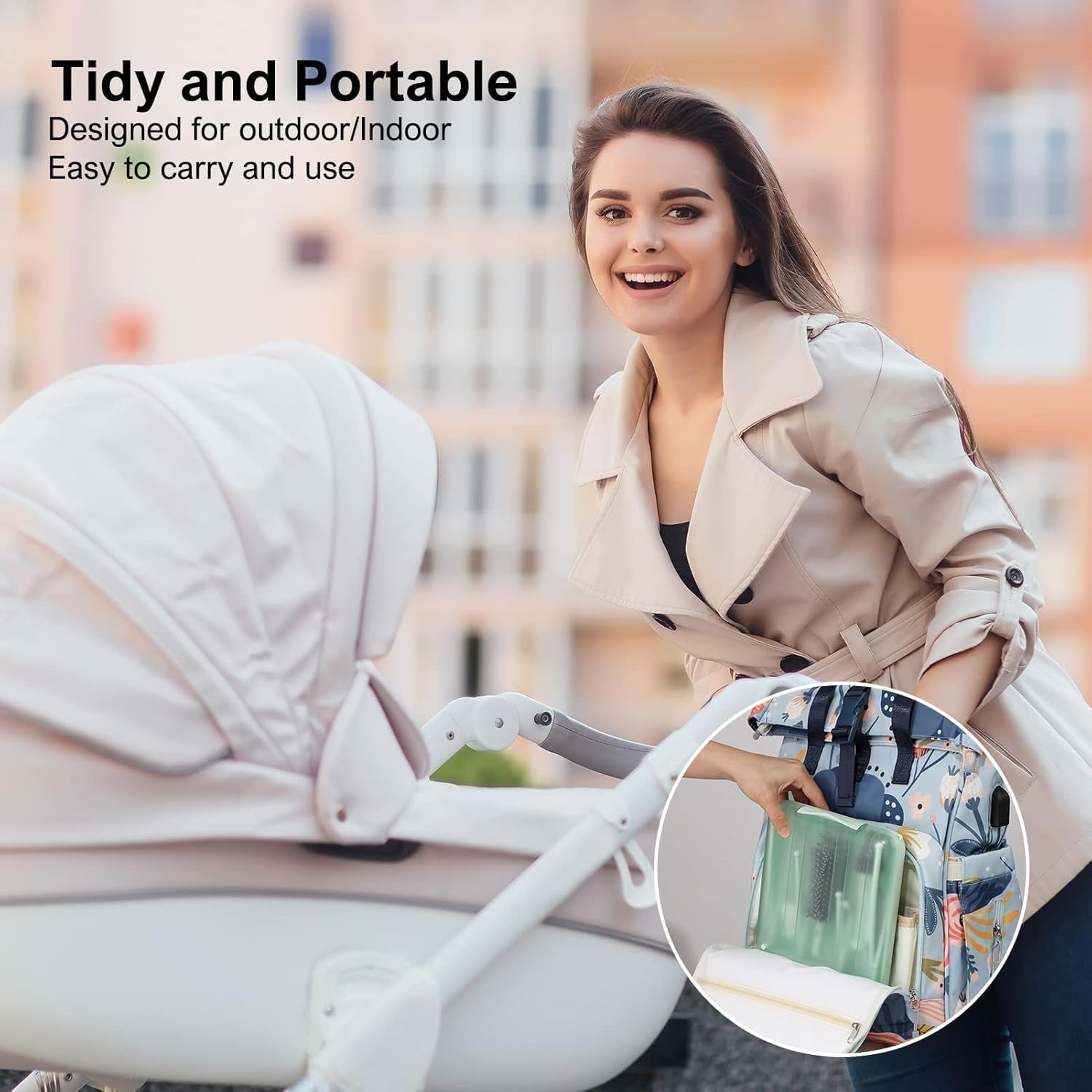 Baby Bottle Cleaner Set with Drying Rack (Green)87