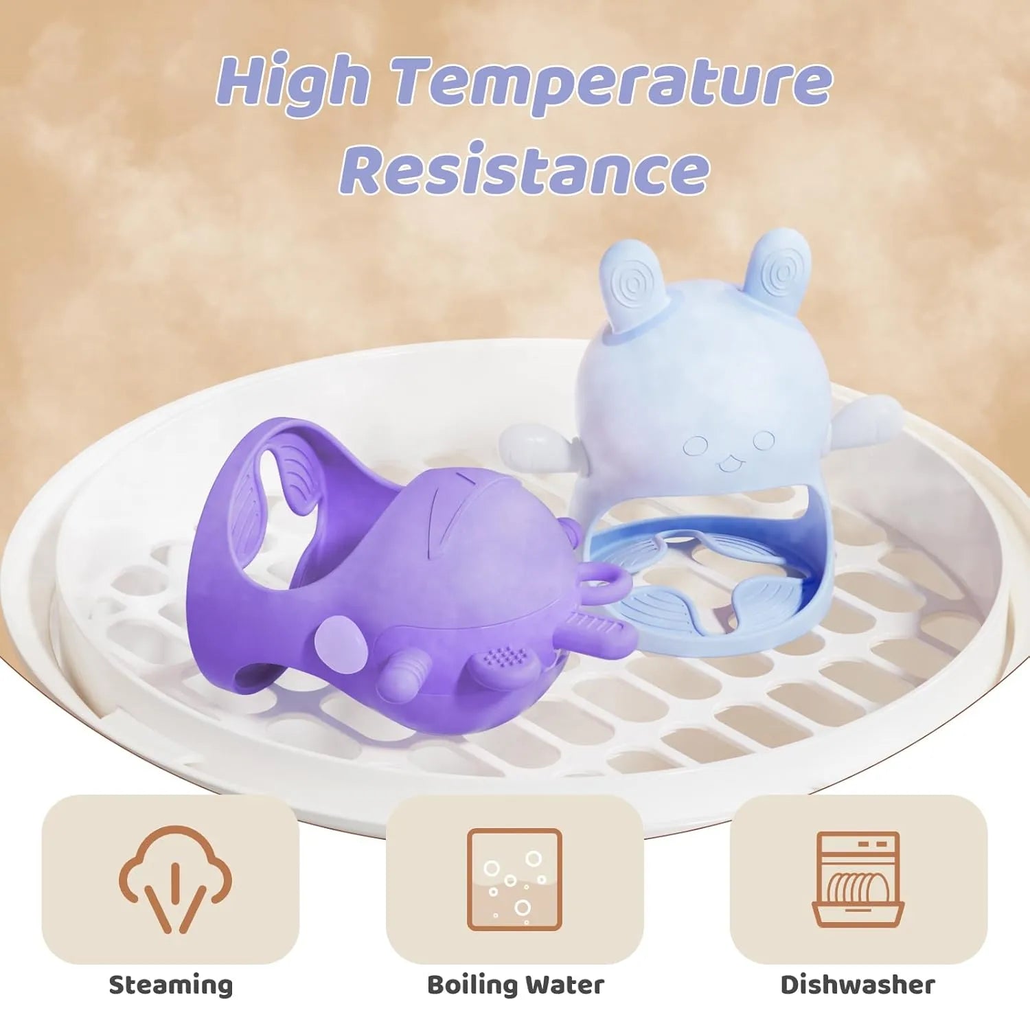 NCVI Baby Easter Silicone Teether Hand Grip for 0-6 Months101