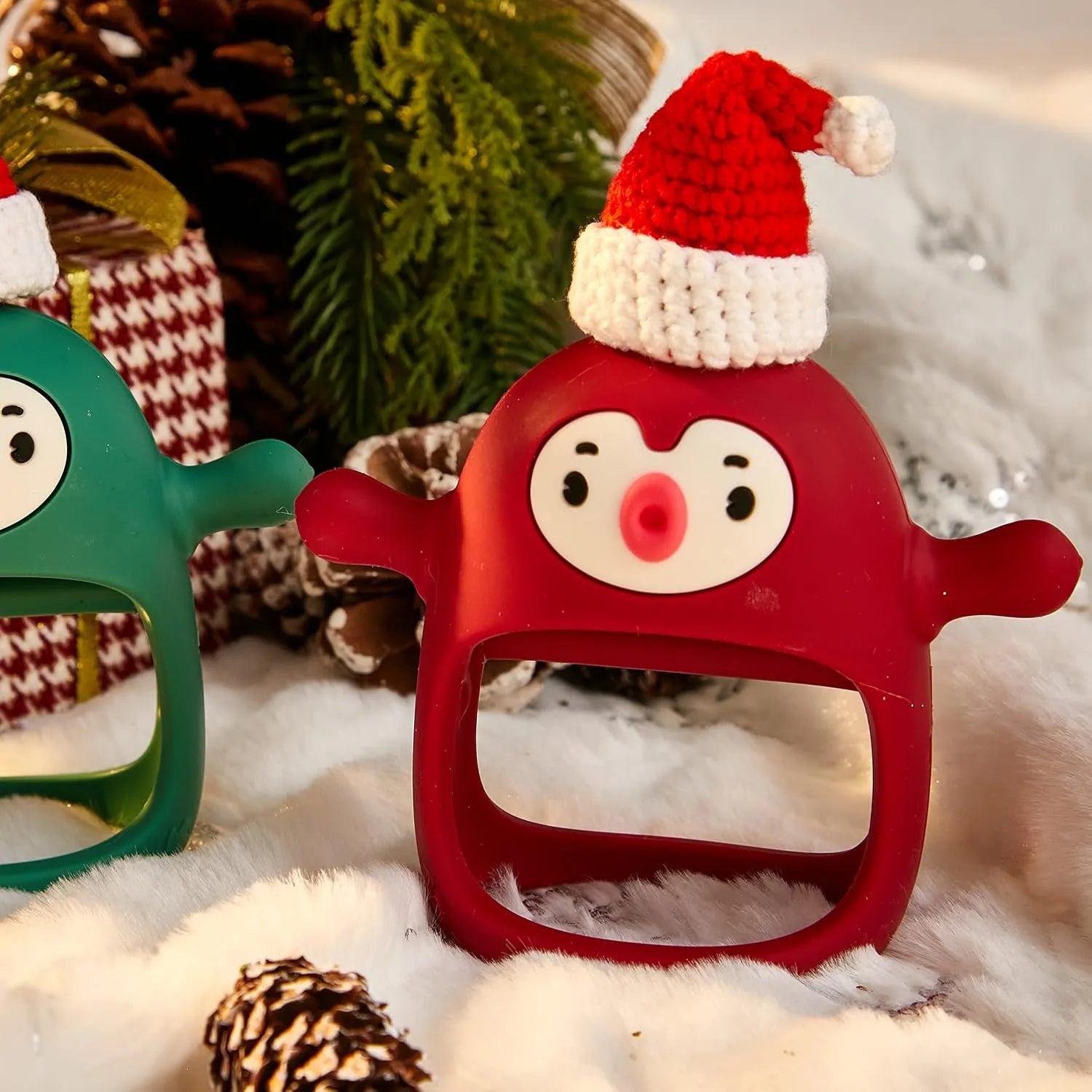 Smily Mia Penguin Buddy Never Drop Silicone Baby Teething Toy for 0-6month Infants86