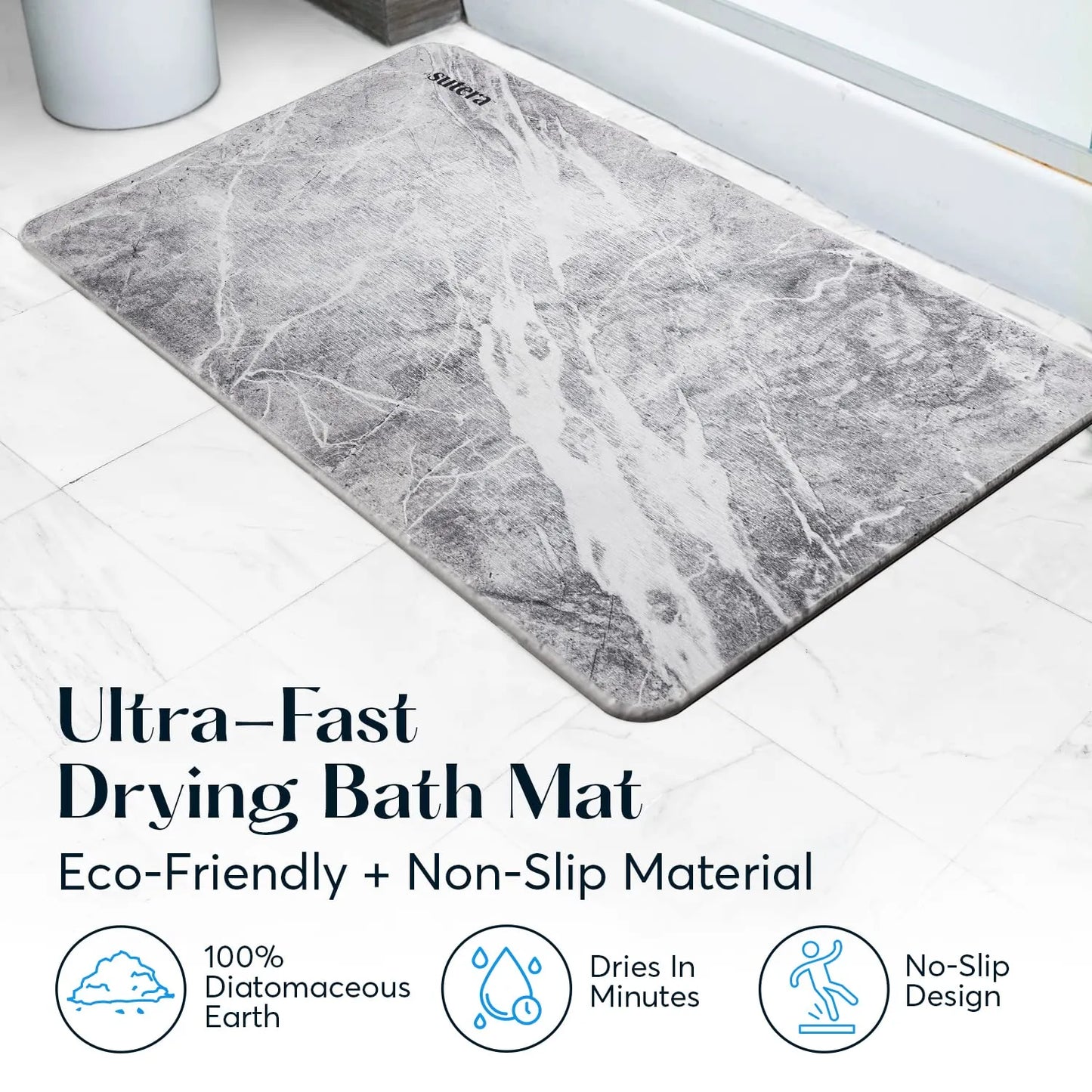 SUTERA Rubber- Stone Bath Mat4
