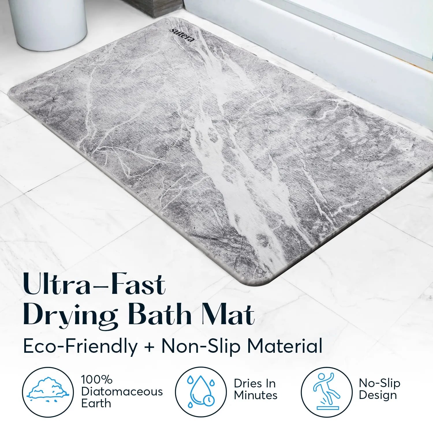 SUTERA Rubber- Stone Bath Mat4