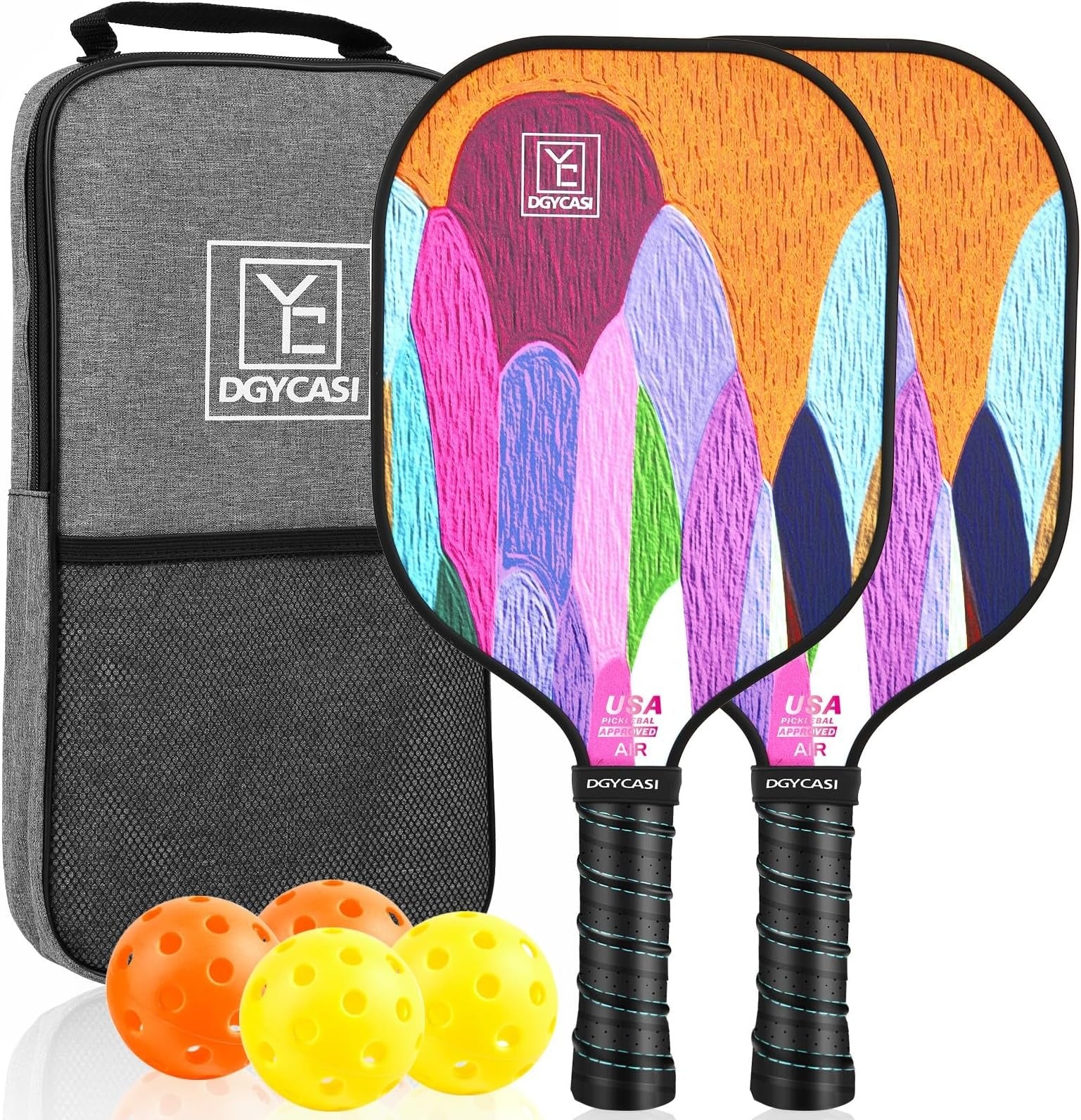 Pickleball Paddles Set of 2(Orange)