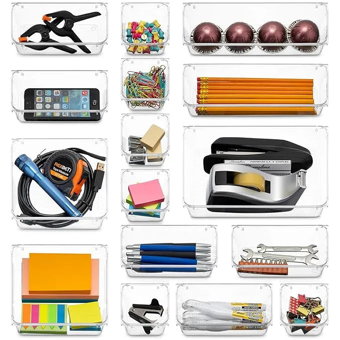 Seseno 25 PCS Plastic Drawer Organizer Set3