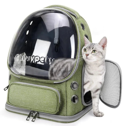 Bubble Dogs & Cat Backpack-Transparent Pet Bag (Set of 1)