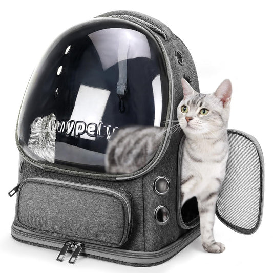 Bubble Dogs & Cat Backpack-Transparent Pet Bag (Set of 1)