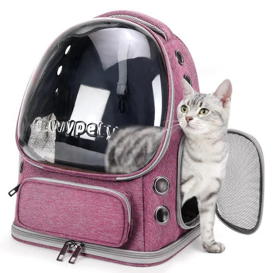 Bubble Dogs & Cat Backpack-Transparent Pet Bag (Set of 1)