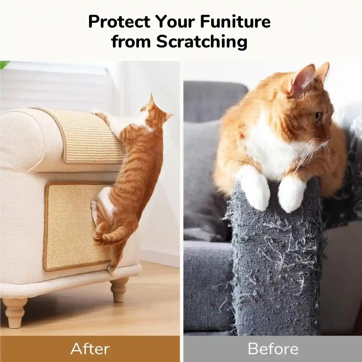 Cat Scratching Mat-Flat Pad for Furniture Care (Set of 1)