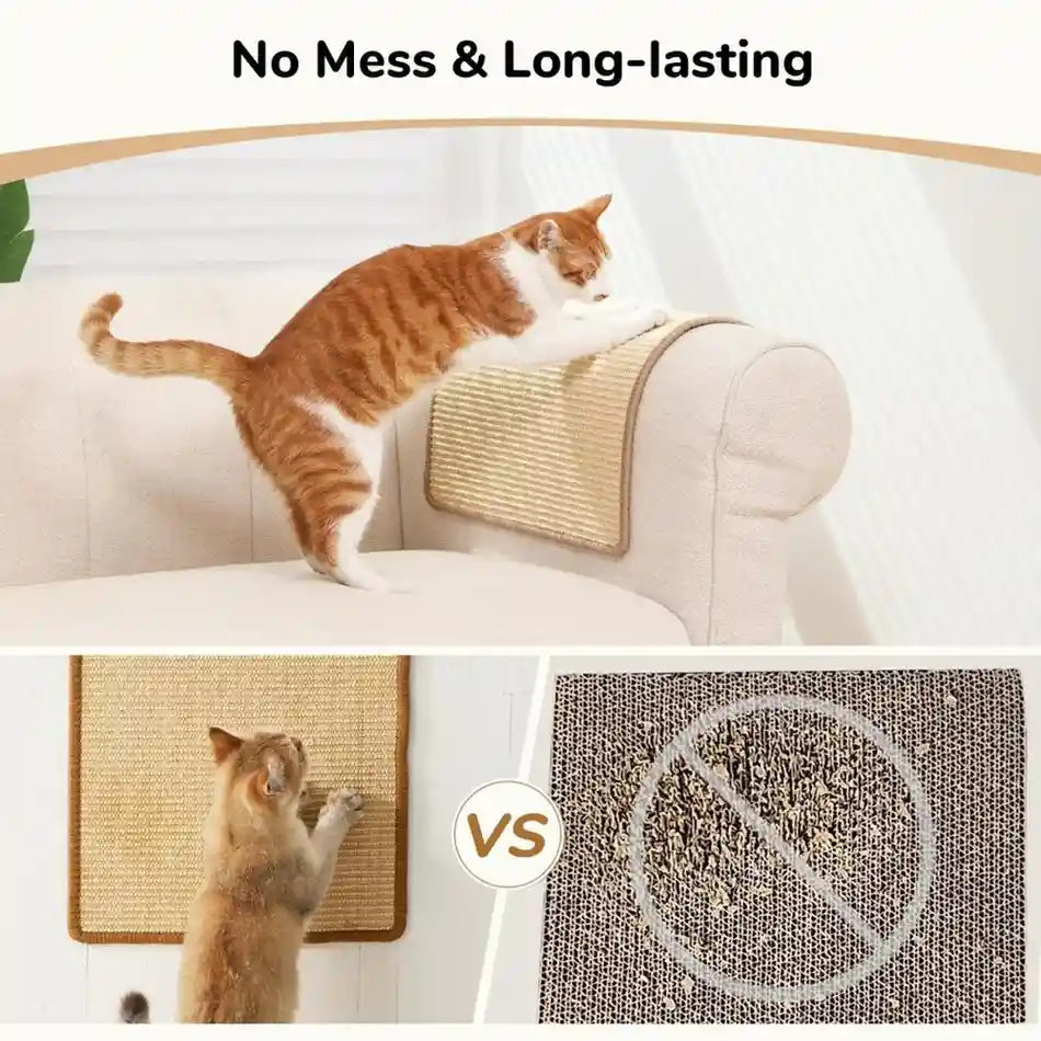 Cat Scratching Mat-Flat Pad for Furniture Care (Set of 1)