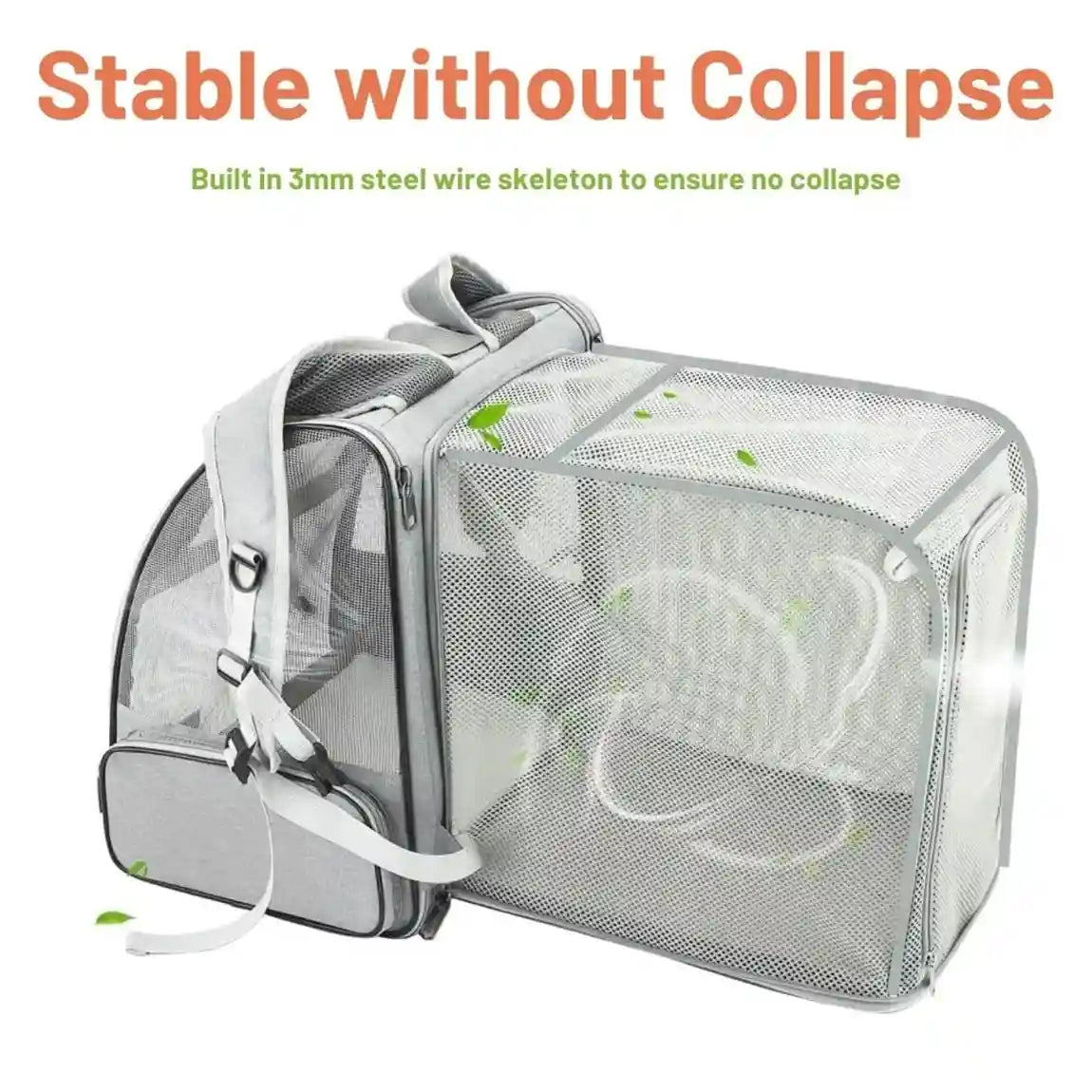 Expandable Cat Backpack Travel Bag (Set of 1)