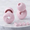 Ergonomic silicone noise-canceling sleep earplugs for nighttime sound blocking.