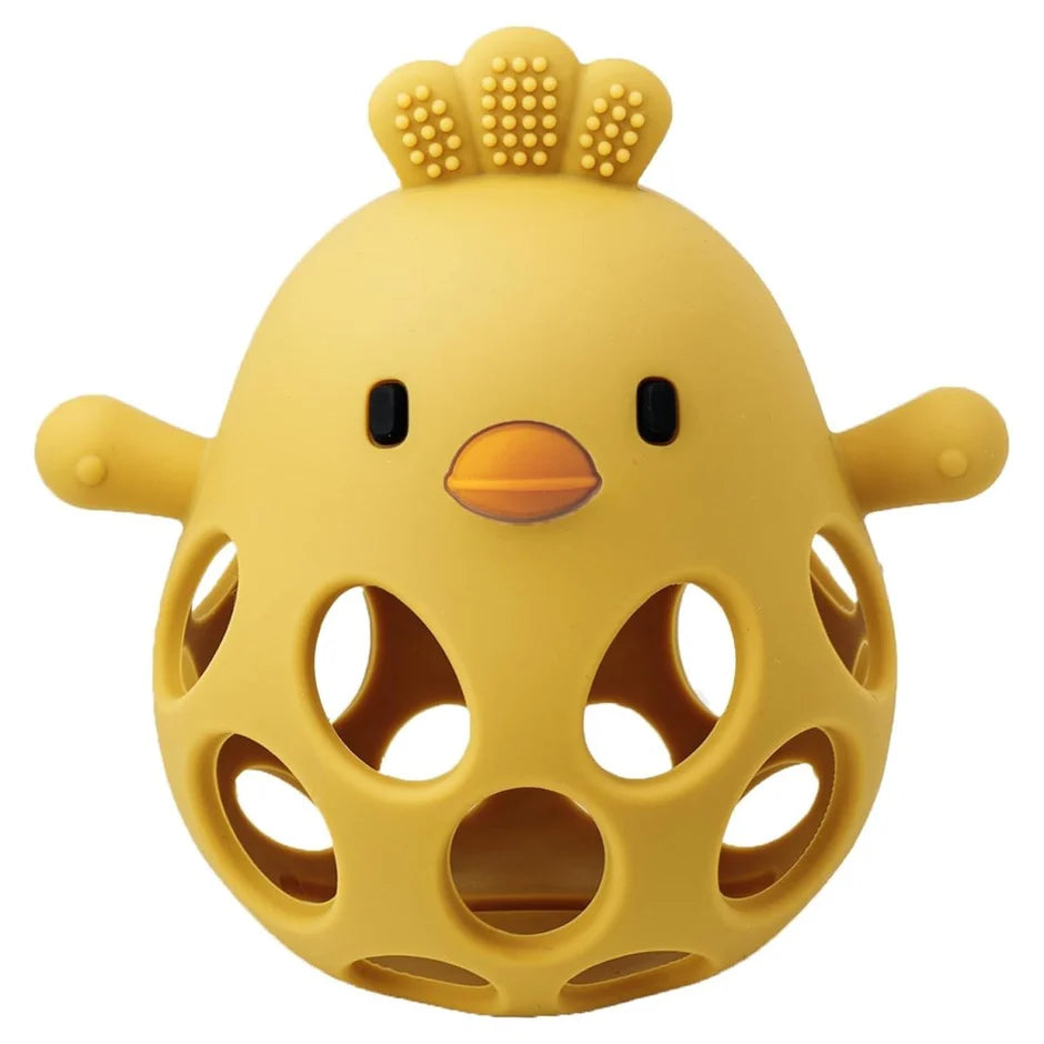 Silicone Teething Rattle Ball-3 Months+ (Set of 1)