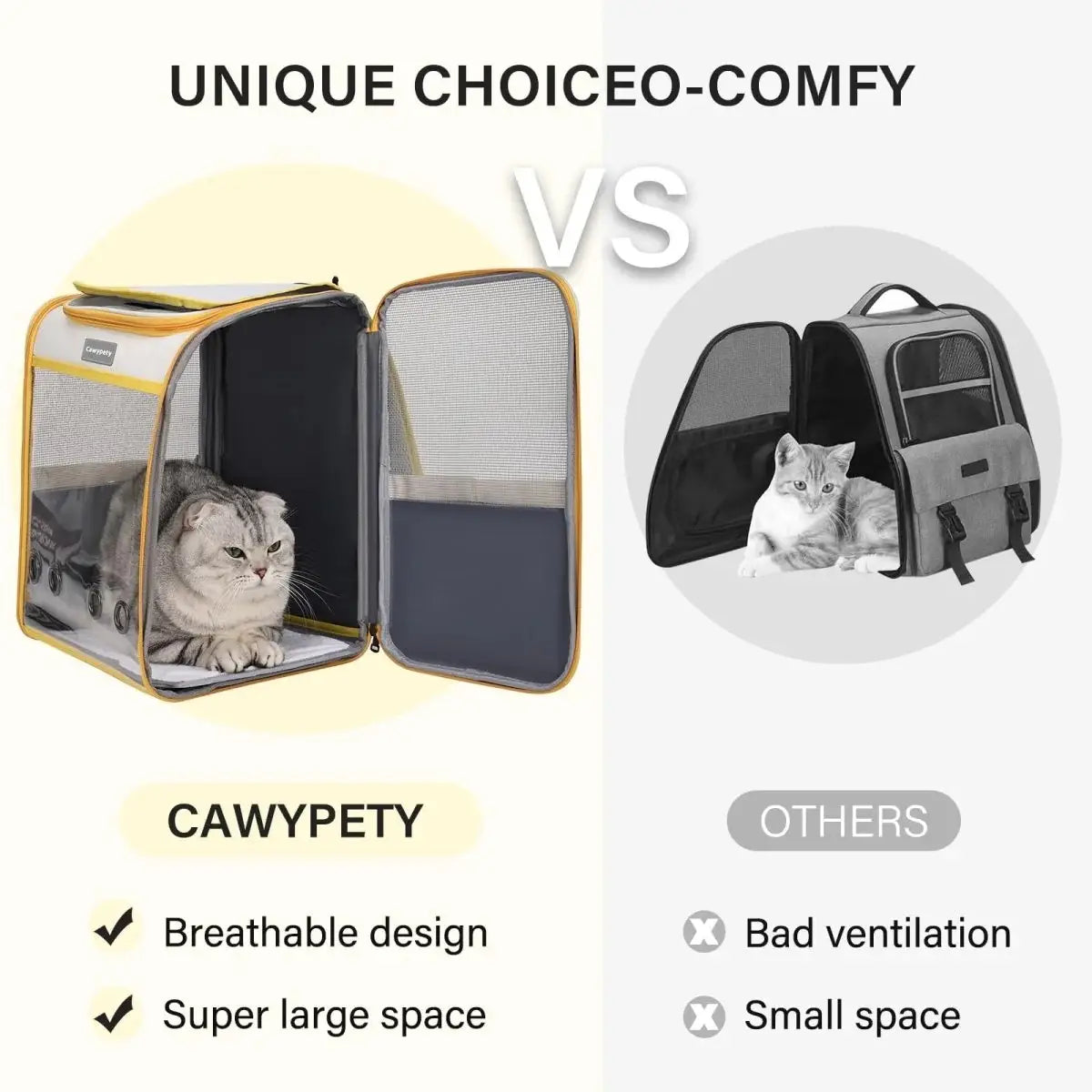 Transparent Pet Carrier-Breathable Space Capsule (Set of 1)