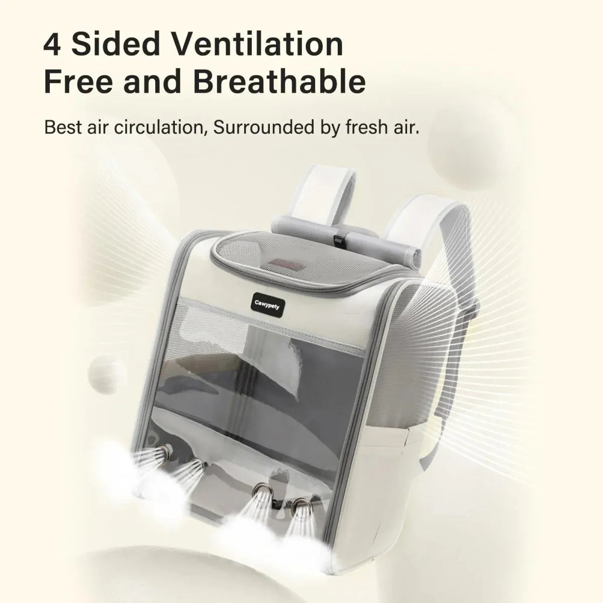 Transparent Pet Carrier-Breathable Space Capsule (Set of 1)