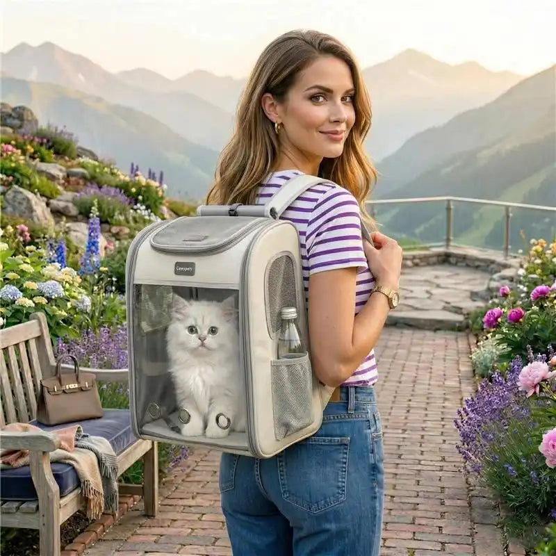 Transparent Pet Carrier-Breathable Space Capsule (Set of 1)